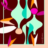 Rouge Absolu - Célia Lobo - Silk - Scarf - Foulard - Soie - Pop - Colors - Cores - Print Design - Estampados - Pattern - Imprimés