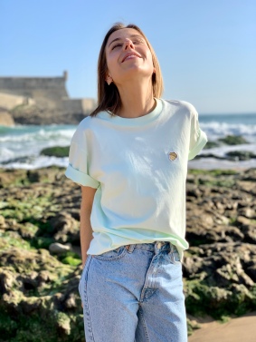 Célia Lobo - T-Shirt BOLOTA Mint - 100% Organic Cotton